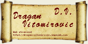 Dragan Vitomirović vizit kartica